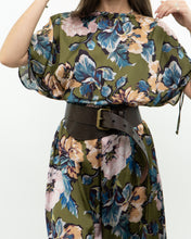 Load image into Gallery viewer, Modern x Green Floral Satin Jumpsuit (XS, S)