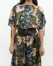 Load image into Gallery viewer, Modern x Green Floral Satin Jumpsuit (XS, S)