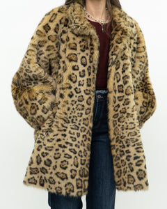 Vintage x TISSAVEL FRANCE Faux Fur Cheetah Jacket (XS-L)