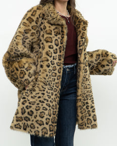 Vintage x TISSAVEL FRANCE Faux Fur Cheetah Jacket (XS-L)