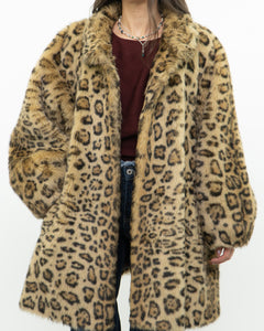 Vintage x TISSAVEL FRANCE Faux Fur Cheetah Jacket (XS-L)