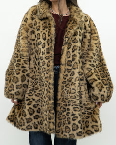 Vintage x TISSAVEL FRANCE Faux Fur Cheetah Jacket (XS-L)