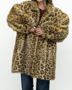 Vintage x TISSAVEL FRANCE Faux Fur Cheetah Jacket (XS-L)