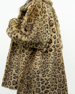 Vintage x TISSAVEL FRANCE Faux Fur Cheetah Jacket (XS-L)