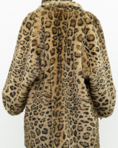 Vintage x TISSAVEL FRANCE Faux Fur Cheetah Jacket (XS-L)