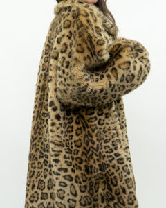 Vintage x TISSAVEL FRANCE Faux Fur Cheetah Jacket (XS-L)