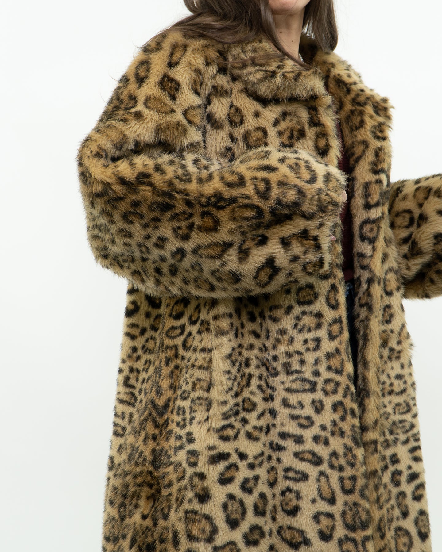 Vintage x TISSAVEL FRANCE Faux Fur Cheetah Jacket (XS-L)