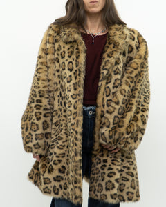 Vintage x TISSAVEL FRANCE Faux Fur Cheetah Jacket (XS-L)