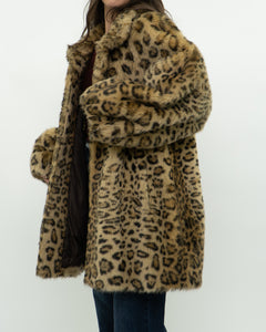 Vintage x TISSAVEL FRANCE Faux Fur Cheetah Jacket (XS-L)