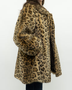 Vintage x TISSAVEL FRANCE Faux Fur Cheetah Jacket (XS-L)