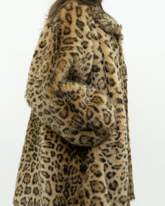 Vintage x TISSAVEL FRANCE Faux Fur Cheetah Jacket (XS-L)