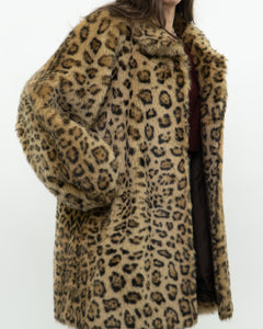 Vintage x TISSAVEL FRANCE Faux Fur Cheetah Jacket (XS-L)