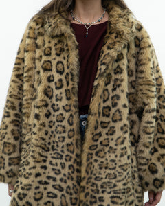 Vintage x TISSAVEL FRANCE Faux Fur Cheetah Jacket (XS-L)