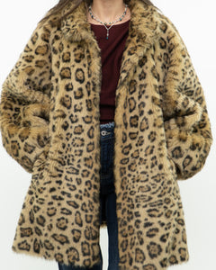 Vintage x TISSAVEL FRANCE Faux Fur Cheetah Jacket (XS-L)