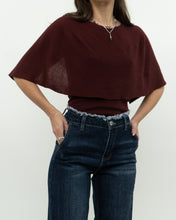 Load image into Gallery viewer, PRADA x Burgundy Fine Knit Silk Blend Top (XS, S)