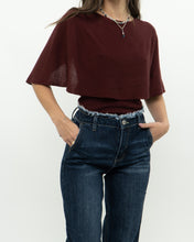 Load image into Gallery viewer, PRADA x Burgundy Fine Knit Silk Blend Top (XS, S)