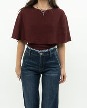 Load image into Gallery viewer, PRADA x Burgundy Fine Knit Silk Blend Top (XS, S)