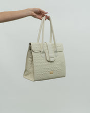 Load image into Gallery viewer, Deadstock x RAFFINATO ITALY White Croc Skin Leather Bag