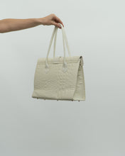 Load image into Gallery viewer, Deadstock x RAFFINATO ITALY White Croc Skin Leather Bag