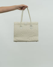 Load image into Gallery viewer, Deadstock x RAFFINATO ITALY White Croc Skin Leather Bag