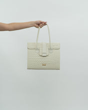 Load image into Gallery viewer, Deadstock x RAFFINATO ITALY White Croc Skin Leather Bag