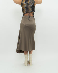 Modern x Satin Olive Skirt (XS)