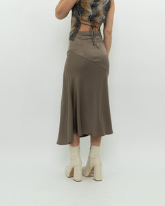 Modern x Satin Olive Skirt (XS)