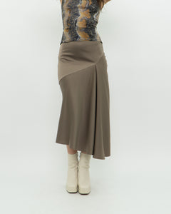 Modern x Satin Olive Skirt (XS)