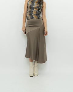 Modern x Satin Olive Skirt (XS)