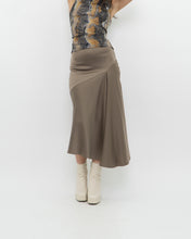 Load image into Gallery viewer, Modern x Satin Olive Skirt (XS)