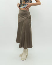 Load image into Gallery viewer, Modern x Satin Olive Skirt (XS)