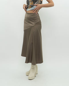 Modern x Satin Olive Skirt (XS)