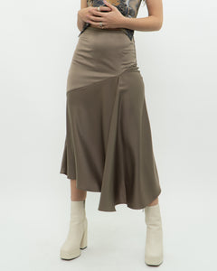 Modern x Satin Olive Skirt (XS)