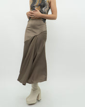 Load image into Gallery viewer, Modern x Satin Olive Skirt (XS)