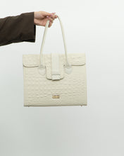 Load image into Gallery viewer, Deadstock x RAFFINATO ITALY White Croc Skin Leather Bag