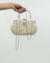 Load image into Gallery viewer, Vintage x Pearl, Rhinestone Beaded Clutch