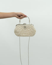 Load image into Gallery viewer, Vintage x Pearl, Rhinestone Beaded Clutch