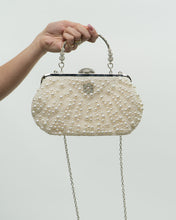 Load image into Gallery viewer, Vintage x Pearl, Rhinestone Beaded Clutch