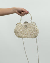 Load image into Gallery viewer, Vintage x Pearl, Rhinestone Beaded Clutch