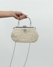 Load image into Gallery viewer, Vintage x Pearl, Rhinestone Beaded Clutch