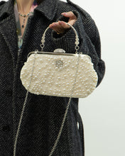 Load image into Gallery viewer, Vintage x Pearl, Rhinestone Beaded Clutch