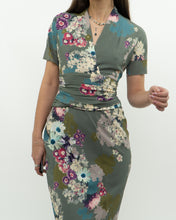 Load image into Gallery viewer, ETRO ITALY x Green Floral Dress (S)