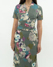 Load image into Gallery viewer, ETRO ITALY x Green Floral Dress (S)