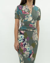 Load image into Gallery viewer, ETRO ITALY x Green Floral Dress (S)