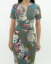 Load image into Gallery viewer, ETRO ITALY x Green Floral Dress (S)