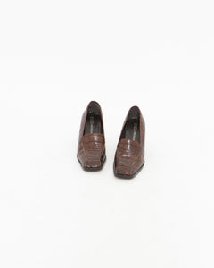 Vintage x ENZO ANGIOLINI Brown Leather Loafers (7.5, 8)