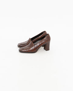 Vintage x ENZO ANGIOLINI Brown Leather Loafers (7.5, 8)