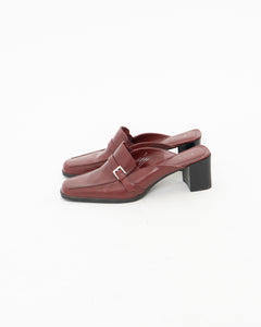 Vintage x JESSICA Burgundy Leather Loafers (9, 9.5)