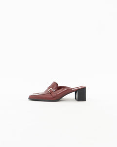 Vintage x JESSICA Burgundy Leather Loafers (9, 9.5)