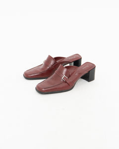 Vintage x JESSICA Burgundy Leather Loafers (9, 9.5)